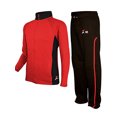 thumbnail image 1 of X-2 Mens Athletic Activewear Full Zip Fleece Color Tracksuit Jogging Sweatsuit, 1 of 2