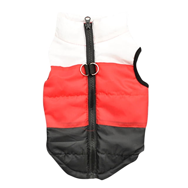 LSLJS Pet Clothes Padded Jacket Vest Dog Padded Clothes Out Towing Buckle Clothing, Pet Costume