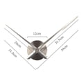 thumbnail image 5 of Dvkptbk Clock Frameless DIY Wall Mute Clock Mirror Sticker Home Office Decor Home Decor, 5 of 5