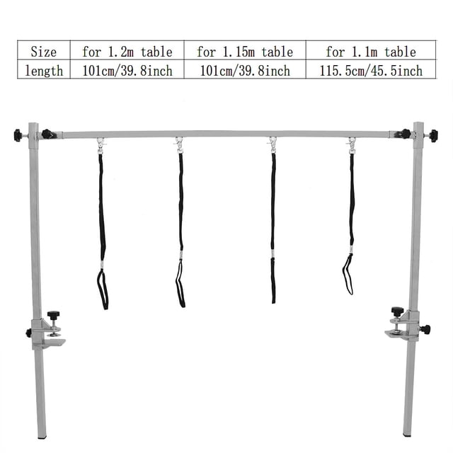 Wchiuoe Support de Table de Toilettage, Bras de Table de Toilettage pour Animaux, Bonne Robustesse pour Table pour Chien Chat