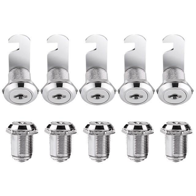 Xingzhi Locks For Home plistic Easy To Install Silver Comes With 2 Keys Locker Lock 5pcs 20mm