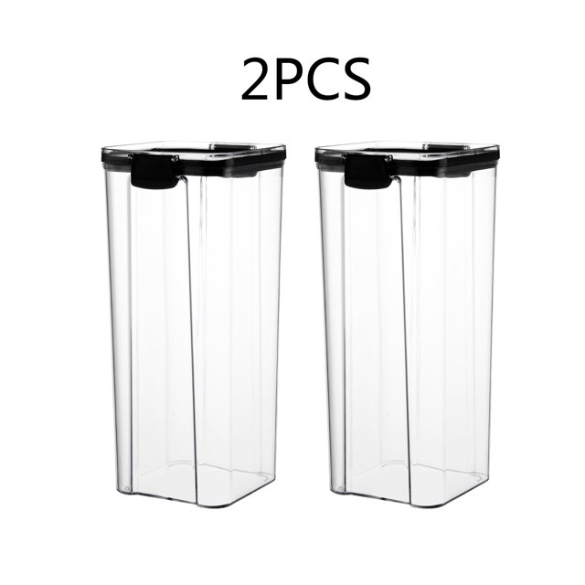 EGNMCR Kitchen Sealed Jar With Lid Fresh-keeping Box For Whole Grains 2PC Storage container