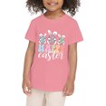 thumbnail image 4 of MIASHUI T-Shirt Graphique Lapin de Pâques pour Filles, Manches Courtes, Été, Rose, 5-6 Ans, 4 of 4