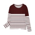 thumbnail image 4 of T-shirts à Manches Longues pour Filles en Liquidation Chemises à Manches Longues pour Filles à Imprimés Jolis Chandails Ras du Cou Hauts Blouses Habillées Décontractées Vêtements Hauts d'Hiver pour Bébé Rouge 9T, 4 of 6