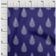 thumbnail image 1 of oneOone Polyester Lycra Fabric Paisley Block Printed Fabric 1 Yard 56 Inch Wide, 1 of 1