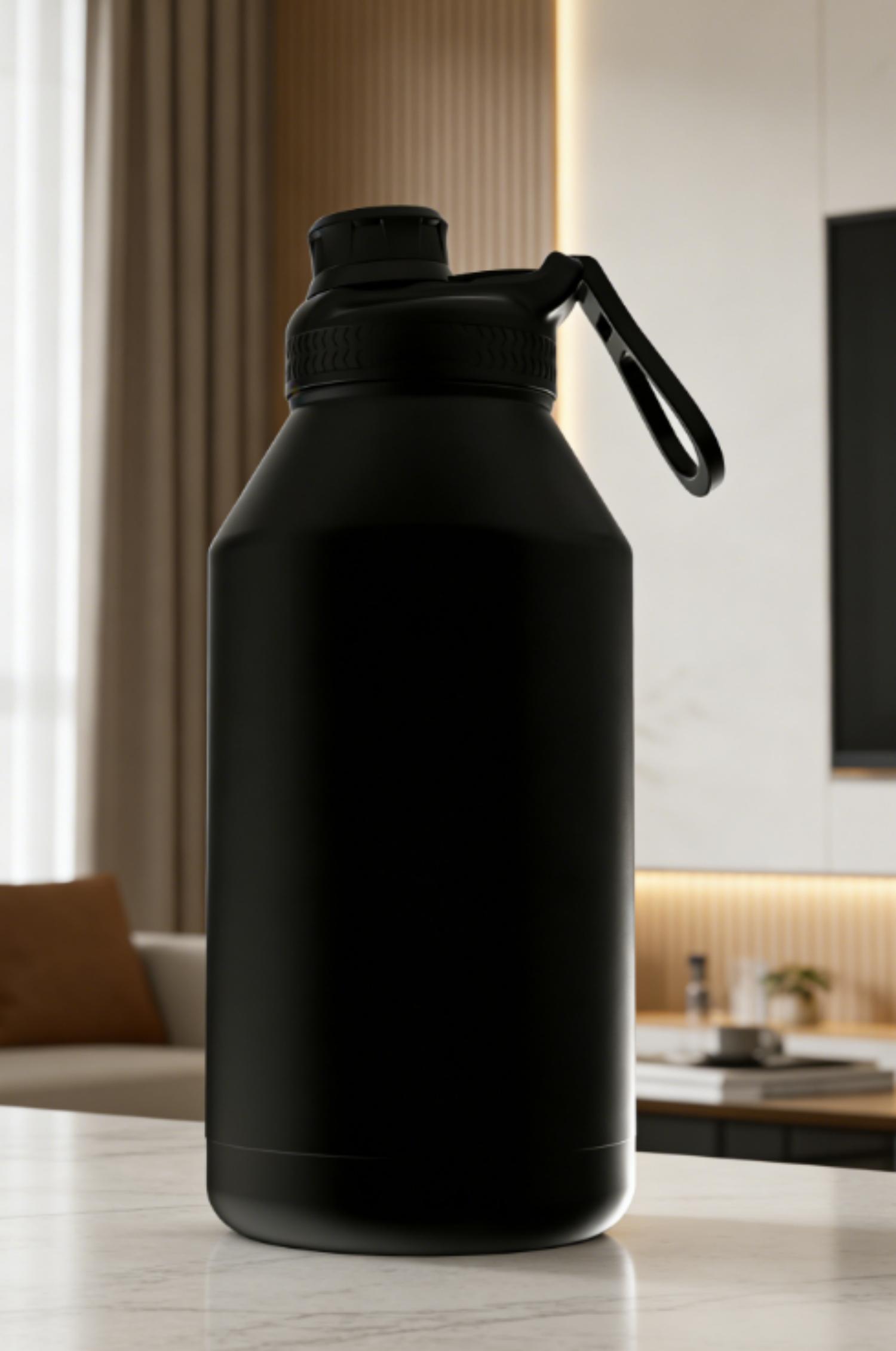 Mainstays 64 oz noir multi-taille en acier inoxydable coupe SS304 à l'intérieur + SS201 à l'extérieur, PP, silicone