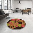 thumbnail image 4 of Ahgly Company Tapis Rectangulaire Lavable en Machine Intérieur Transitionnel Rouge Safran, 5 Pieds x 8 Pieds, 4 of 7