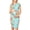 Light blue, variant on Women's Nursing Solid Color & Floral Side Ruch Maternity Dress/Short Sleeve Crew Neck Bodycon Dress Baby Shower Daily Wear Pregnancy Clothes