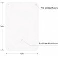 thumbnail image 4 of 2-Pack White Sign Blanks, 14"x 10" .04" Aluminum, 4 of 4