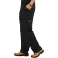 thumbnail image 2 of Mens Loose Cargo Pants Casual Elastic Waist Solid Color Straight Leg Work Pants, 2 of 6