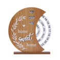 thumbnail image 1 of MYG Wooden Desk Decoration Moon Rotatable Calendar for Perpetual Home Office Decor, 1 of 9