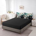 thumbnail image 4 of YST Wolf Comforter Set Queen Size 7 Piece,Moon Stars Bedding Set With Sheet Set,Safari Animals Bed in A Bag With Pillow Covers,Nebula Marble Galaxy Space Wolves Bed Sheets Set, 4 of 5