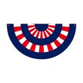 thumbnail image 2 of PUREKKI Patriotic Half Round Flag Decorated With Patriotic Star Spangled Flag, 2 of 5