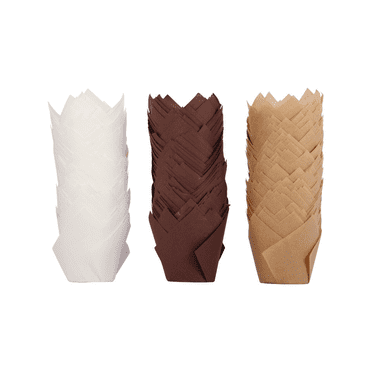 200PCS Tulip Cupcake Liners Upgrade Parchment Paper Muffin Liners for Baking Cupcake for Party Wedding Birthday