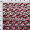 thumbnail image 3 of oneOone Cotton Flex Red Fabric Writing Font Sewing Material Print Fabric By The Yard 40 Inch Wide, 3 of 4