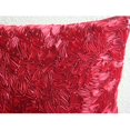 thumbnail image 3 of Throw Pillow Cover, Pillow Cover 20x20 Red Couch, Ribbon Art Work Textured Pillow Cover, 20x20 inch (50x50 cm) Pillow Cover, Solid Throw Pillow Cover, Silk - Red Hot Satin Ribbon, 3 of 3