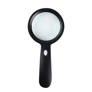 black 12 Led High-Definition Reading Glasses For Elderly With Lights #6wi02