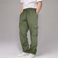 thumbnail image 2 of Pantalon Cargo pour Garçons à Jambe Droite - Tendance et Polyvalent pour 3 à 14 Ans (Confort de Printemps + Coupe Stylée), 2 of 7