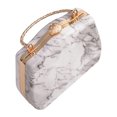 thumbnail image 3 of Sac de Soirée Marbré avec Poignée 1 Pce, Pochette de Luxe pour Mariage, Sac pour Souper, 3 of 8