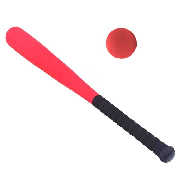 braveheart Soft Baseball Bat Enhances Skills Lightweight Comfortable Grip Excellent For Children Training Develop Intelligence Red 54cm