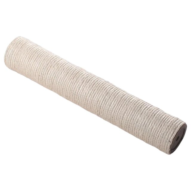 Maytalsory 1Pack Scratch Post Refill Pole Grinding Protect Sisal Claw Rope Nails cat Beige H 12.5CM Dia 7cm 1Set
