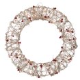 thumbnail image 1 of Northlight Pre-Lit Glittered Rattan Berry Small Artificial Christmas Wreath - 18" - Clear Lights, 1 of 6