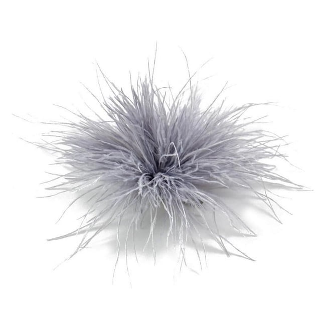 HLONK Feather Brooch Feathers Corsages Cloth Decorations Ostrich Feather Material