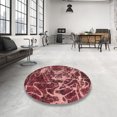 thumbnail image 3 of Ahgly Company Indoor Rectangle Abstract IndianRed Abstract Area Rugs, 2' x 5', 3 of 6