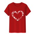 thumbnail image 4 of T-Shirts de la Saint-Valentin pour Femmes, T-Shirts Graphiques Cœur d'Amour, T-Shirts Graphiques Mignons pour Adolescentes, T-Shirts Décontractés Imprimés pour la Saint-Valentin, T-Shirt Col Rond Imprimé, Chandail pour Femmes, 4 of 8