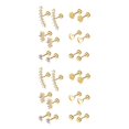 thumbnail image 3 of ziyahi 6a Ensemble de 2 Boucles d'Oreilles Clous à Vis en Acier Inoxydable à la Mode Accrocheuses et Polyvalentes Perçage 2Ensemble, 3 of 6