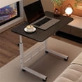 thumbnail image 2 of Standing Desk Adjustable Height, Mobile Stand Up Desk with Wheels, Small Computer Desk Rolling Desks, 2 of 7