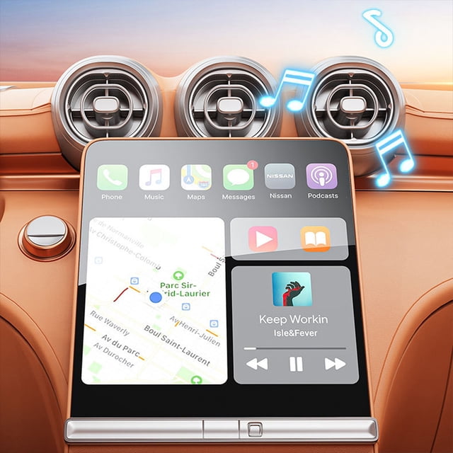 Becaristey Adaptateur Auto Sans Fil pour Voiture / Adaptateur Auto Android Adaptateur de Jeu pour Voiture Adaptateur de Jeu pour Voiture Sans Fil Adaptateur Pratique Durable Rouge