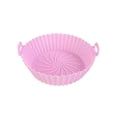 thumbnail image 1 of Air Fryer Silicone Baking Pan, Foldable Non-Stick Fryer Liner, Dishwasher Safe Reusable Tray for Healthy Cooking, 1 of 7