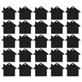 thumbnail image 1 of Unique Bargains House Shape Blank Tags Metal Stamping Tag Blank Dog ID Tags, Black Engraving Tags, 25 Pack, 1 of 7