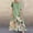 Vert, variante sur ZANZEA Robe Maxi à Fleurs pour Femmes à Manches Courtes et Col Rond