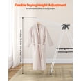thumbnail image 4 of VEVOR 2-Tier Foldable Clothes Drying Rack with Sock Clips & 21 Drying Rods White, 4 of 9