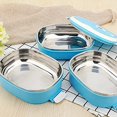 thumbnail image 1 of pdqouc Hot Food Container Rectangular Insulation Box Stainless Steel Lunch Box Food Storage Container Children's Hot Food Insulation Box for school home and office picnics, 1 of 9