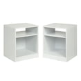 thumbnail image 4 of Mainstays Open Shelf Nightstand, Set of Two, White, 4 of 8