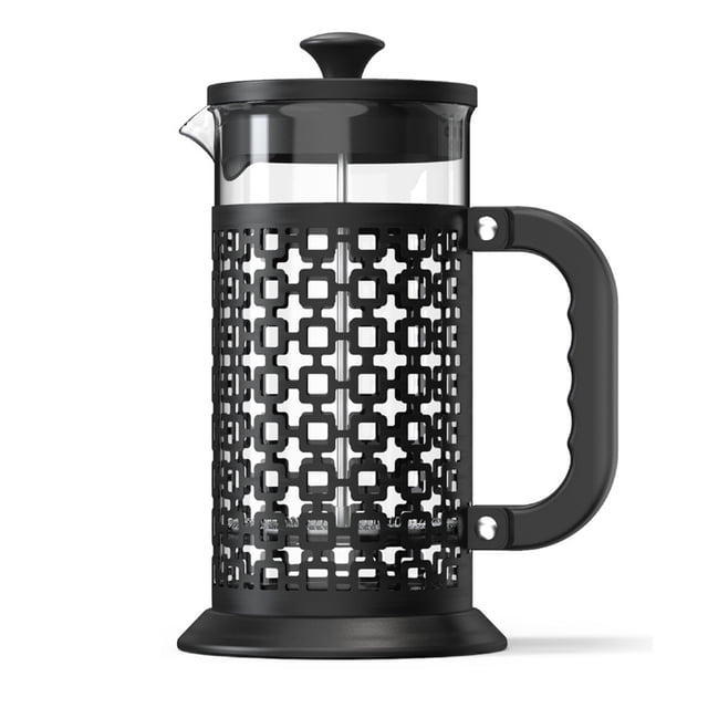 Amdohai Cafetière à Pression Française 1000 ml Résistante à la Chaleur, Cafetière Manuelle en Borosilicate, Théière, Acier Inoxydable 304, Cafetière Domestique