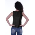 thumbnail image 2 of Moomaya Haut Sans Manches Uni pour Femmes Blouse en Schiffli Tunique Décontractée d'Été, 2 of 6