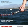 thumbnail image 2 of Airhead Boat Dock Line AHDL-5 Bungee Style; Rated To 3500 Pounds; 5 Foot Length; Black/Blue/Red, 2 of 6