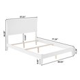 thumbnail image 3 of AFI Metro Full Solid Wood Panel Bed with USB Charging Station in White, 3 of 8