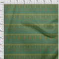 thumbnail image 3 of oneOone Georgette Viscose Fabric Leaves & Floral Block Printed Fabric 1 Yard 42 Inch Wide, 3 of 4
