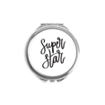 thumbnail image 1 of Super Star Citation Miroir Compact Rond Portable de Poche en Verre, 1 of 3