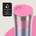 thumbnail image 3 of Contigo Streeterville Tumbler, Includes Plastic Straw and Splash-Proof Lid, Vacuum-Insulated, Stainless Steel, 24 oz (709 mL), Assorted Colours, 3 of 7