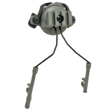 Ensemble Adaptateur Casque Tactique Rotatif Support Casque de Paintball Accessoire pour Rail de Guidage 19-21mm (Vert)