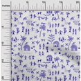 thumbnail image 2 of oneOone Silk Tabby Medium Purple Fabric Asian Floral Block Sewing Craft Projects Fabric Prints By Yard 42 Inch Wide, 2 of 4