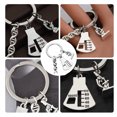 thumbnail image 2 of MasteelfCA Biologie Chimie Cadeau Breloques Microscope Porte-Clés Porte-Clés Chimique Anneau de Clé, 2 of 8