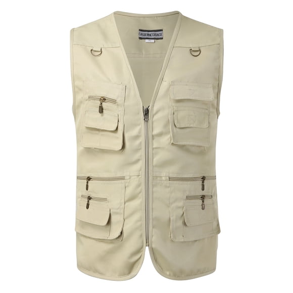 Mens Outdoor Vest Fishing Gear Vest Mountaineering Photography Mens Pocket Vest All T Shirts for Men Men T Shirt Pack Mens Night Shirts for Sleeping Long Sleeve T Shirts for Men Big Man Shirts Tall