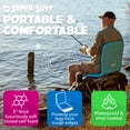 thumbnail image 3 of TRC Recreation Super Soft 19 Inch Foam Folding Lake Poolside Chair, Bahama Blue, 3 of 12